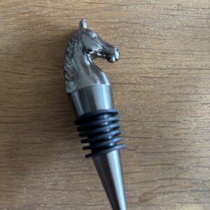 Wijnstopper paard /kleur zilver